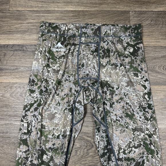 SKRE GEAR MERINO WOOL BOTTOMS MEN'S 2XL SUMMIT Camouflage Base Layer Pants - Picture 2 of 11